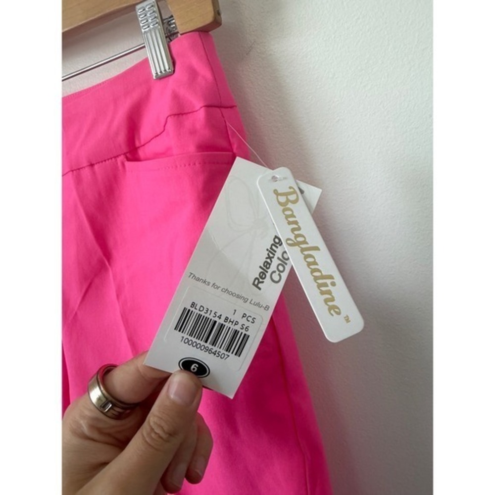 Lulu-B 10" Bermuda Shorts – Hot Pink – Women's Size 6 – NWT - Picture 5 of 6